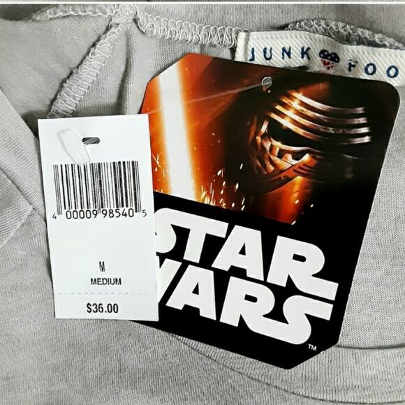 Disney Parks Star Wars R2-D2 Droids The Force Awakens Womens M Gray Shirt NWT - Picture 11 of 12